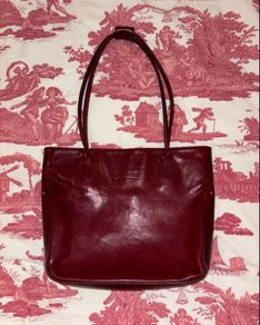 Texier vintage red leather bag