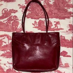 Texier vintage red leather bag