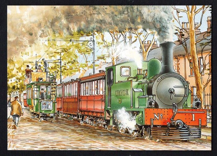 1995 Ireland Transport: Narrow Gauge Railways Commemorative Stamps Maximum Cards Mint