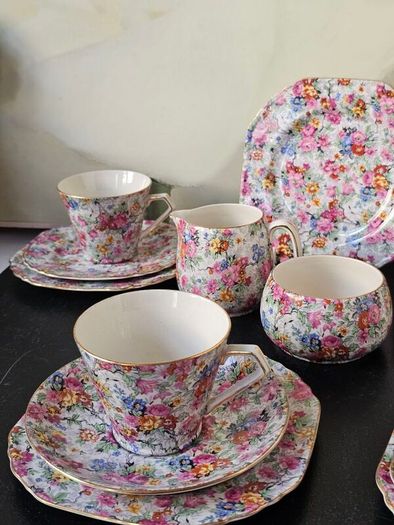 Vintage Art Deco C1940' Lord Nelson Ware "MARINA" tea set