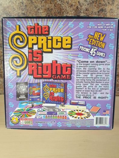 The price is right 2nd Edition board game family fun night 2003