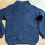 Aran Jumper Navy Image 2