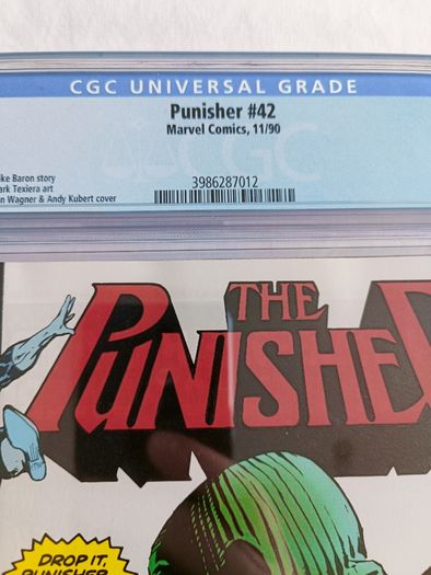 The Punisher Issue 42 CBCS / CGC 9.8 Certified Graded Comic Framed  DC Marvel