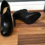 M&S Autograph Ladies Black Leather Shoe Boot Size 4 Image 3