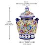 Handmade and Hand Painted Large Ceramic Jar with Lid, Chinese Style Jar | Warehouse Clearance | Massive Discount | Bargain prices Image 4