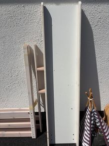 kid's bed frame with slide