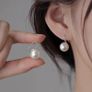 Salt water natural pearl earrings Image 7