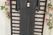 dress Bnwt grey short sleeve sparkle dress baloot brand size large
