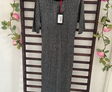 dress Bnwt grey short sleeve sparkle dress baloot brand size large