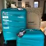 Kono Luggage Suitcase Cabin Rigid Polypropylene Travel Suitcase with 4 Wheels and TSA Lock 2094, Green, Luggage Set Image 2