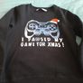 Boys gaming Christmas jumper 7-8yr Image 2