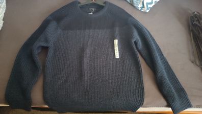 dunnes large black navy jumper men