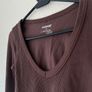 Garage brown crop long sleeve brushed rib top Size M / 38 / 10 Image 3