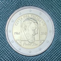 Vatican 2 Euro Brilliant Uncirculated Coin 2018 - Padre Pio