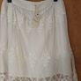 M&S Indigo Cream Skirt.  S.16.   B.N.W.T Image 2