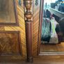 Antique hardwood mirrored wardrobe Image 2
