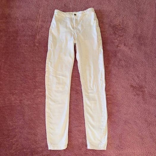 Topshop white Joni jeans