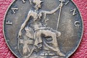 1908 EDWARD VII (1901/10) Farthing coin
