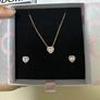 Pandora Rose Gold Elevated Heart Collier Necklace Brand New Image 5