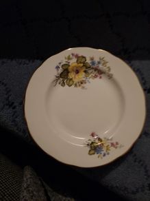 Vintage 5 Duchess Rhona Chintzy China Side Plates