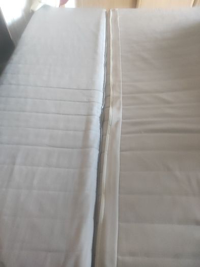 Grey click-clack sofa bed