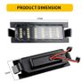 2Pcs Error Free LED License Plate Light For Kia Ceed JD ED Hyundai I30 GD CW Elantra GT Accent Car Tail Number Back light Lamps Image 2