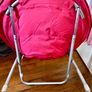 Coral Red Saucer Chair Image 3