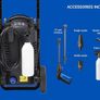 Core 130 Bar High Pressure Washer with Power Control - Mini Power Washer for Patios and Car Cleaner (1500 W) Image 5