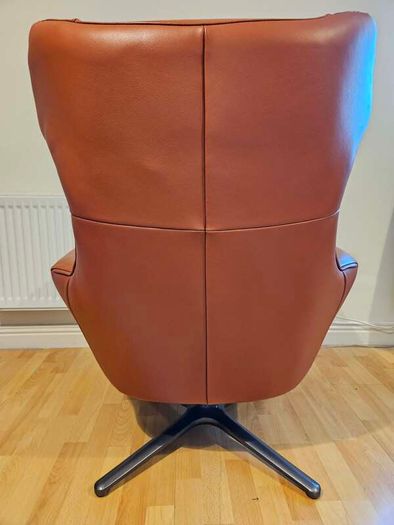 Flavio Swivel Leather Chair