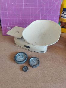 Vintage Harper Weighing Scales with weights