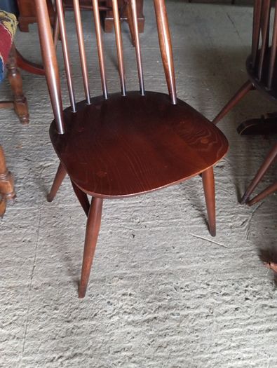 Vintage Ercol moustache Windsor dining chairs