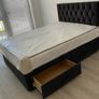 Double, Small double bed with mattress Image 5