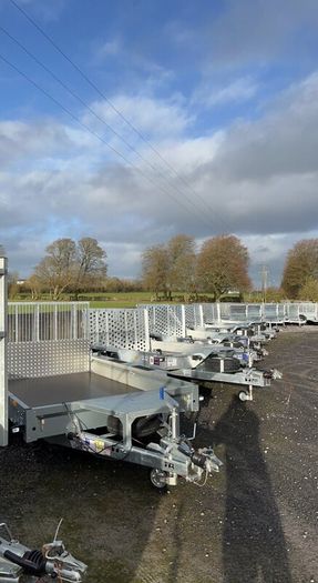 Full range Ifor Williams plant trailers in stock