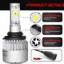 Cool White COB H1/H4/H7/H11/9006 LED Car Headlight Lamp 72W 8000LM Image 2