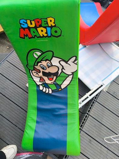 Pair of X Rocker Super Mario & Luigi Gaming Floor Chairs