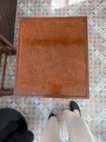 Burr Walnut Nest of 3 Tables