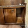 Mahogany bookcase with sliding doors and claw and ball feet Image 2