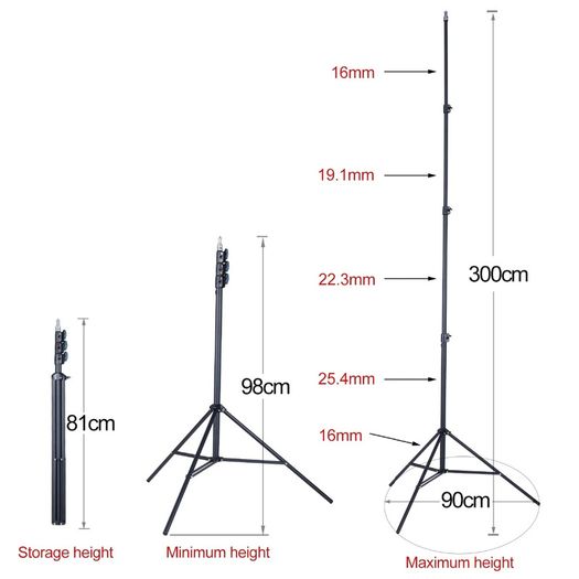 FIRECORE 1/4x 2.2M Laser Level Tripod Laser Adjustable Height Tripod/Stand With Adapter
