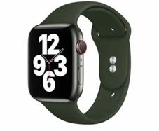 Cyprus Green Silicone Band Strap For Apple Watch - 42, 44, 45mm - 1 2 3 4 5 6 7