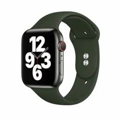 Cyprus Green Silicone Band Strap For Apple Watch - 42, 44, 45mm - 1 2 3 4 5 6 7