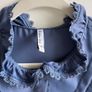 Women's Golden Line blue blouse, size L (worn by size 12 UK, EU 38) Image 5
