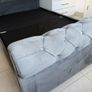 Double bed and poof for sale Image 2