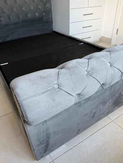 Double bed and poof for sale