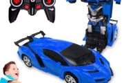 2 in 1 Transforming Remote Control Car, One Click Deformation Robot RC Car Toys for Kids Age 3 4 5 6  Year Old, Rechargeable 360 Degree Rotation with Light MULTIPLE COLOURS AVAILABLE (FREE POSTAGE)