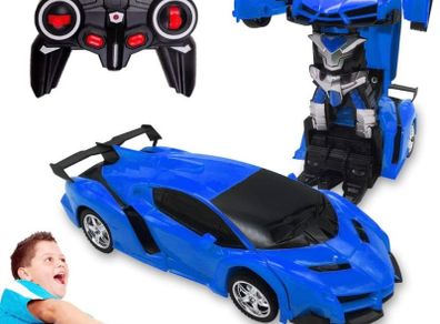 2 in 1 Transforming Remote Control Car, One Click Deformation Robot RC Car Toys for Kids Age 3 4 5 6  Year Old, Rechargeable 360 Degree Rotation with Light MULTIPLE COLOURS AVAILABLE (FREE POSTAGE)