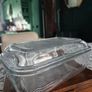Vintage arcoroc french ribbed glass  butterdish Image 10