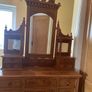Beautiful solid wood dressing table with detachable Top with three mirrors and two little chest of drawers Image 4