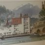 Terry McKivragan RI Limited Edition Framed Print 'The Angel, Henley' (88/850) Image 6