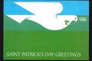 1984 Ireland Full set of six of An Post St. Patrick Day Postcard Used with Ballycahill Steele Cancel