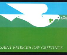 1984 Ireland Full set of six of An Post St. Patrick Day Postcard Used with Ballycahill Steele Cancel